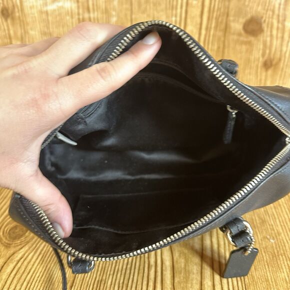 Coach Peyton Bennett Mini Satchel Black Leather Crossbody and Top Handles - Picture 5 of 16